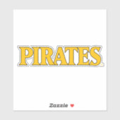 Sticker Université de Caroline de l'Est | Pirates (Feuille)