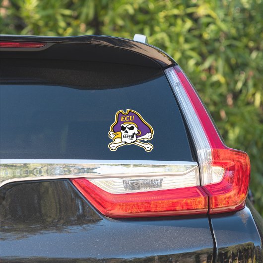 Sticker Université de Caroline de l'Est | Pirates écus (Côté voiture)