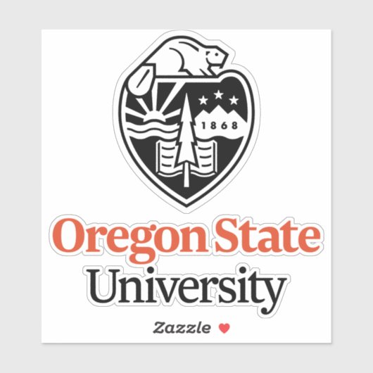 Sticker Université d'État de l'Oregon (Feuille)