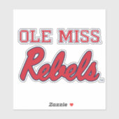 Sticker Université du Mississippi | Ole Miss Rebels (Feuille)