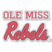 Sticker Université du Mississippi | Ole Miss Rebels (Devant)