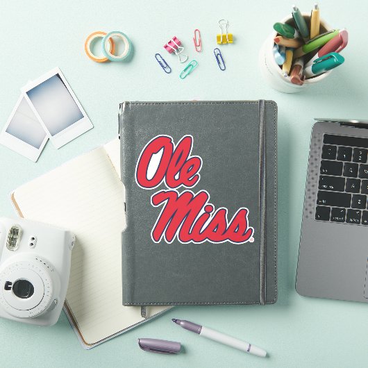 Sticker Université du Mississippi | Ole Miss Script (Couverture iPad)