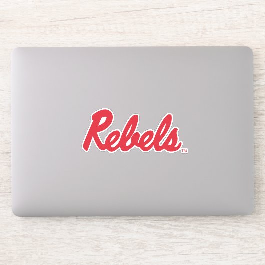 Sticker Université du Mississippi | Script Rebels (Ordinateur)