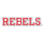 Sticker Université du Mississippi | Wordmark Rebels (Devant)