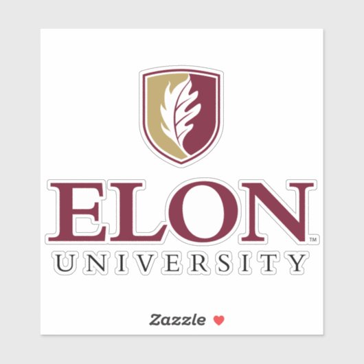Sticker Université Elon (Feuille)