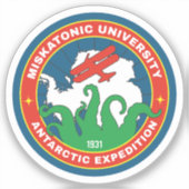 Sticker Université Miskatonique Expedition Antarctique (Recto)