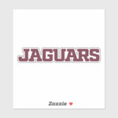 Sticker Université Texas A&M de San Antonio Jaguars (Feuille)