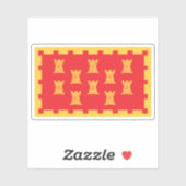 Sticker Unofficial flag of Greater Manchester, England (Feuille)