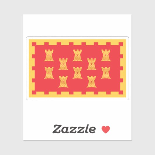 Sticker Unofficial flag of Greater Manchester, England (Feuille)