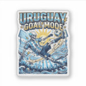 Sticker Uruguay Mode Goal Skeleton Buteur Nations Dynamiqu (Devant)