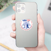 Sticker USA 250 - 1776-2026 - Liberty Bell Red White Blue (Téléphone)