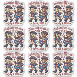 Sticker USA 250th Anniversary Souvenir - Patriotique