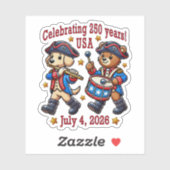 Sticker USA 250th Anniversary Souvenir - Patriotique (Feuille)