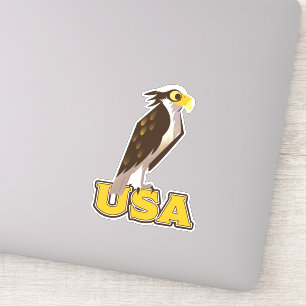 Sticker USA Bold Eagle