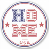 Sticker USA Home (Devant)