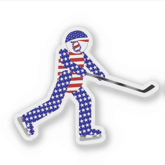 Sticker USA Ice Hockey   (Devant)