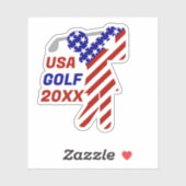 Sticker USA Patriotic WOMEN'S GOLF (Feuille)