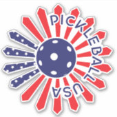 Sticker USA pickball car 6 pouces (Devant)