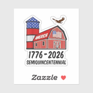 Sticker USA Semiquincentennial 250th Anniversary 1776-2026