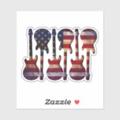 Sticker USA Stars and Stripes (Feuille)