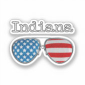 STICKER USA VERRES PILOTES INDIANA (Recto)