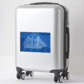 Sticker USCGC Alexander Hamilton wix-272 - ABD (Sur valise)