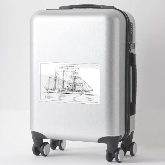 Sticker USCGC Alexander Hamilton wix-272 - SBD (Sur valise)