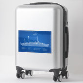Sticker USCGC Duane wpg-33 - ABD (Sur valise)