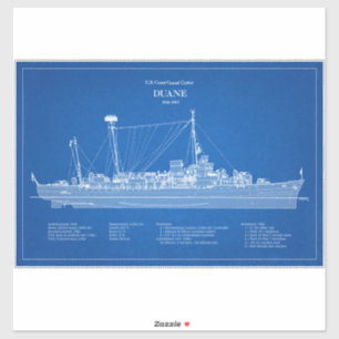 Sticker USCGC Duane wpg-33 - ABD