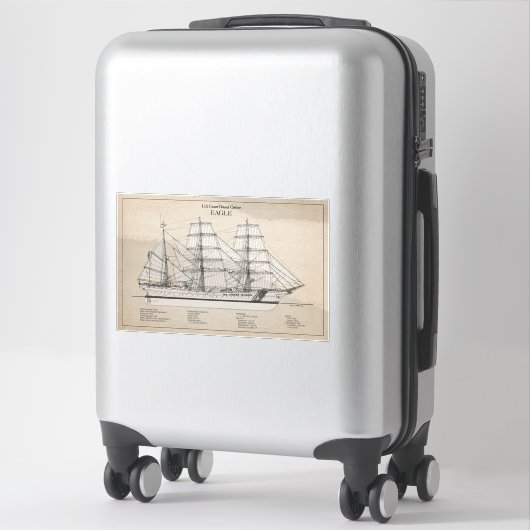 Sticker USCGC Eagle wix-327 - SBD (Sur valise)