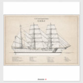 Sticker USCGC Eagle wix-327 - SBD (Feuille)
