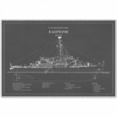 Sticker USCGC Eastwind wagb-279 - ABD (Devant)