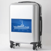 Sticker USCGC Escanaba wpc-77 - ABD (Sur valise)