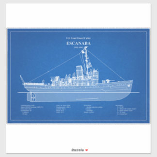 Sticker USCGC Escanaba wpc-77 - ABD