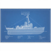 Sticker USCGC Escanaba wpc-77 - ABD (Devant)