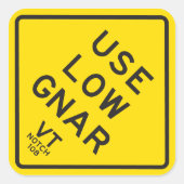 Sticker "Use Low Gnar" (Devant)