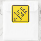 Sticker "Use Low Gnar" (Sac)