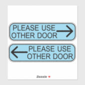 Sticker use other door sign (Feuille)