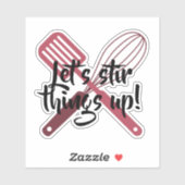 Sticker Ustensiles personnalisés (Feuille)