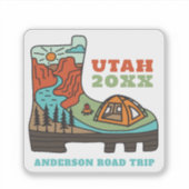 Sticker Utah Family Vacation, Road Trip, RV Camping (Devant)