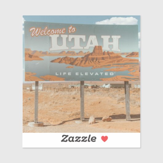 Sticker Utah Life Eleved (Feuille)