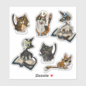 Sticker Utile Kitties d'étude (Feuille)