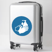 Sticker Utiliser le désinfectant à main (Sur valise)