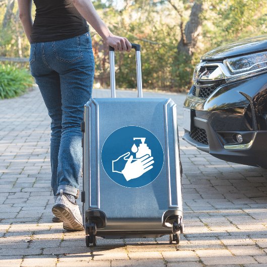 Sticker Utiliser le désinfectant à main (Valise Insitu)