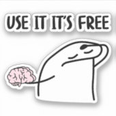 Sticker Utilisez-Le Son Amusant Gratuit (Devant)