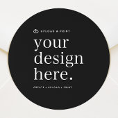 Sticker Uw Ontwerp Upload 1.5" Ronde