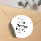 Sticker Uw ontwerp uploaden 1.5" Rond