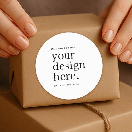 Sticker Uw ontwerp uploaden 3" Rond