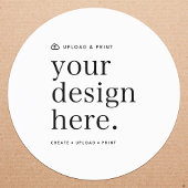 Sticker Uw ontwerp uploaden 3" Rond