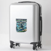 Sticker Uzbekistan Mode de but squelette attaquant Nations (Sur valise)